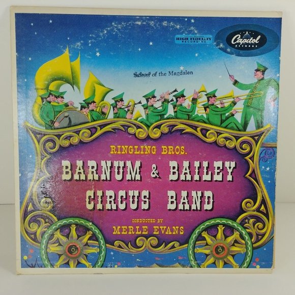 Ringling Bros. Barnum & Bailey Circus Band Record Album Merle Evans 33 RPM 12" - Picture 1 of 8
